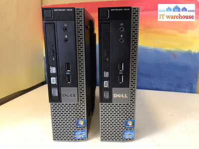 ~ 1X Dell Optiplex 7010 Desktop I5-3475S 2.9Ghz 4Gb Ram 320Gb Hdd Win10.