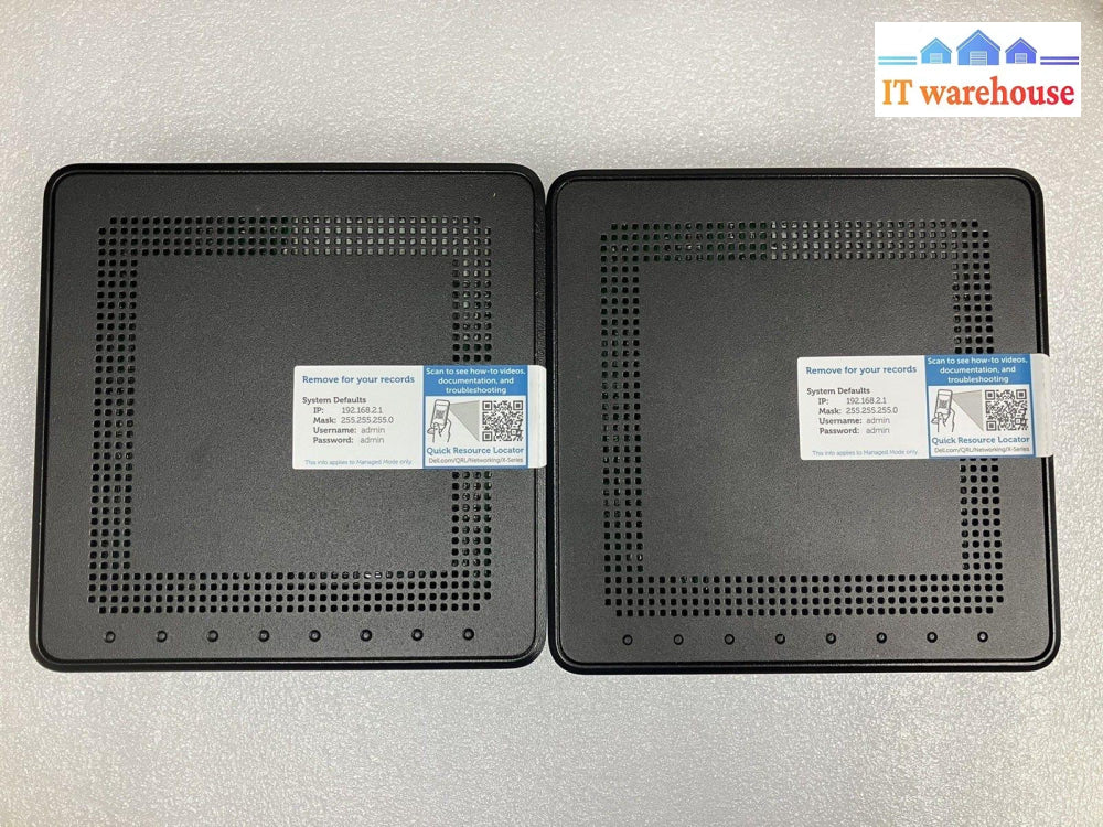 (1X). Dell X1008 E08W001 8-Port Managed Ethernet Networking Switch + Adapter