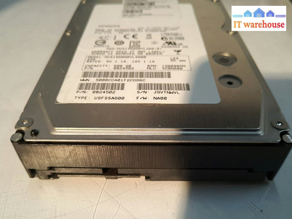 -1X Hitachi Ibm 600Gb 15K 3.5’ Sas Drive Hus156060Vls600 46X0884 46X0886