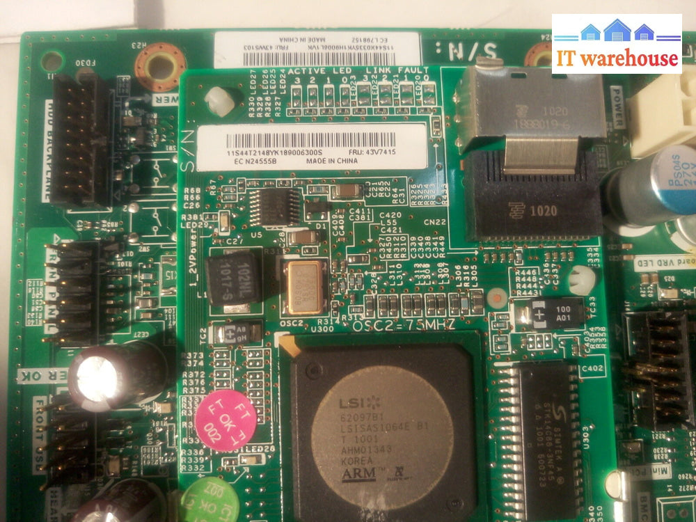 - 1X Ibm X3250 M2 Socket Lga775 Server Motherboard 43W5103 (With One 43V7415)