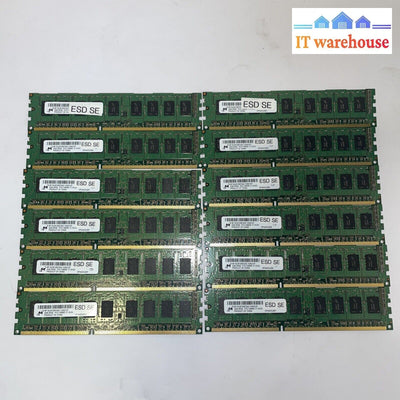 1X Micron 2Gb Pc3-10600E Ddr3-1333 Unbuf Ecc Cl9 240P Ram Mt18Jsf25672Az-1G4G1Ze