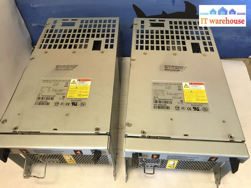 1X Netapp Rs-1401 Fs 250 Rs-Psu-450-Ac1N 450W Power Supply 64362-04B