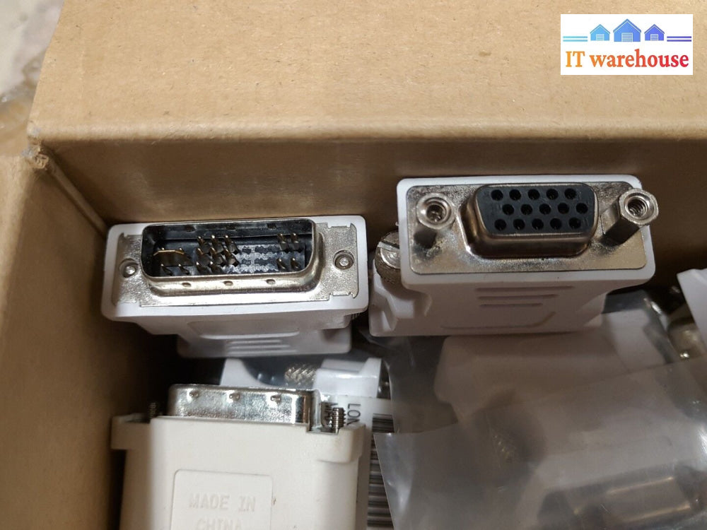 - 1 X New Dvi Male To Vga De-15 Female Adapter