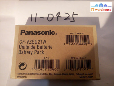 * 1X New Panasonic Cf-Vzsu21W Laptop Battery 7.4V 1.8Ah For Cf-Vdw07