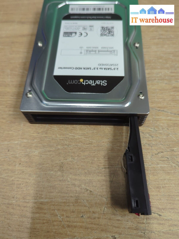 1X Startech 2.5’ Sata To 3.5’ Hdd Converter 25Sat35Hdd Tested -