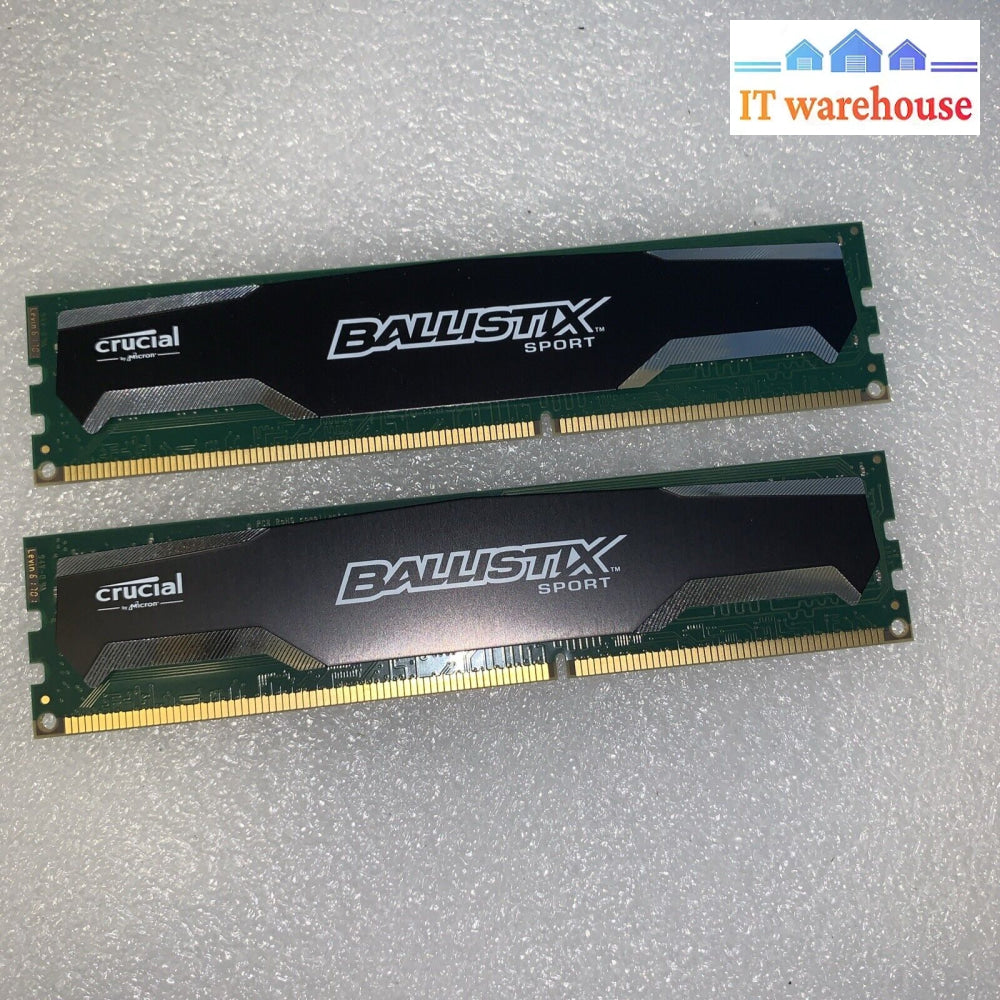 2 X 8Gb Ballistix Sport Ddr3 (Pc3-12800) Udimm 240P Memory Bls8G3D1609Ds1S00