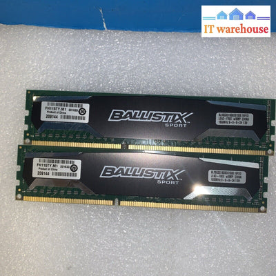 2 X 8Gb Ballistix Sport Ddr3 (Pc3-12800) Udimm 240P Memory Bls8G3D1609Ds1S00