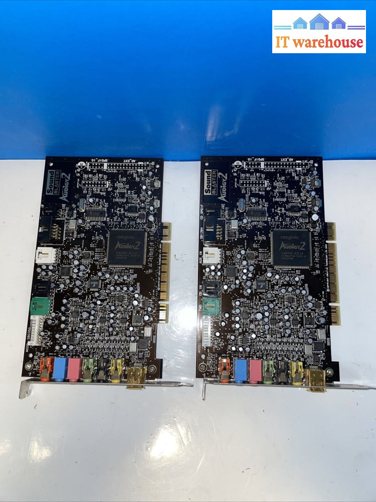 2 X Creative Sb0350 Sound Blaster Audio Card Full Height