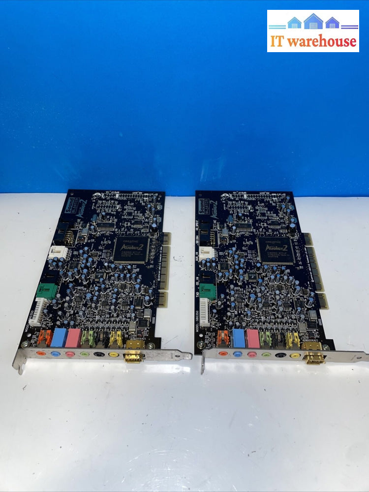 2 X Creative Sb0350 Sound Blaster Audio Card Full Height