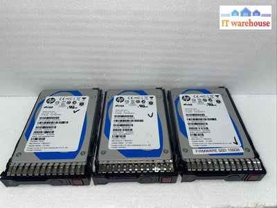 2 X Hp 100Gb Sas 6G 2.5’’ Solid State Drive 632429-001 (1000 Days Remaining)