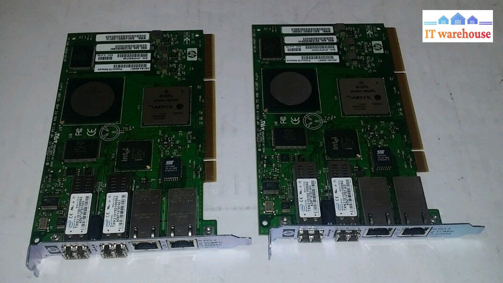 2 X Hp Ad194-69001 Pci-X 2-Port 4Gb Fc 1000Base-T Adapter Ad194-60001 @@@