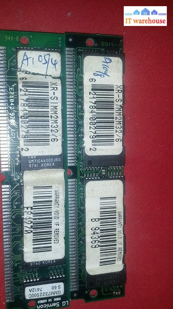 (2 X) Xr-Simm2M32/6 Ram Memory #E.box-21