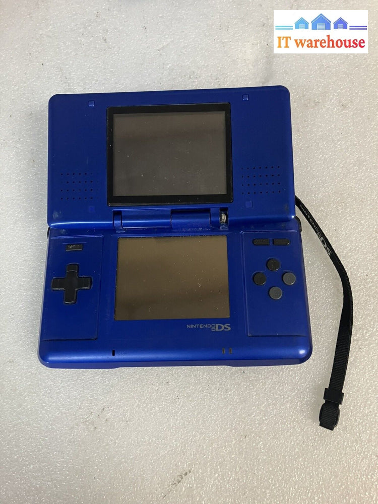 ~ 2004 Nintendo Ds Console Blue Ntr-001 (As Is Not Tested Hinge Broken)