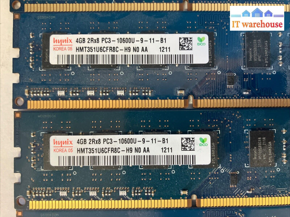 (20X 4Gb) Hynix 2Rx8 Ddr3-1333 Pc3-10600U Desktop Dimm Ram Hmt351U6Cfr8C-H9 ~