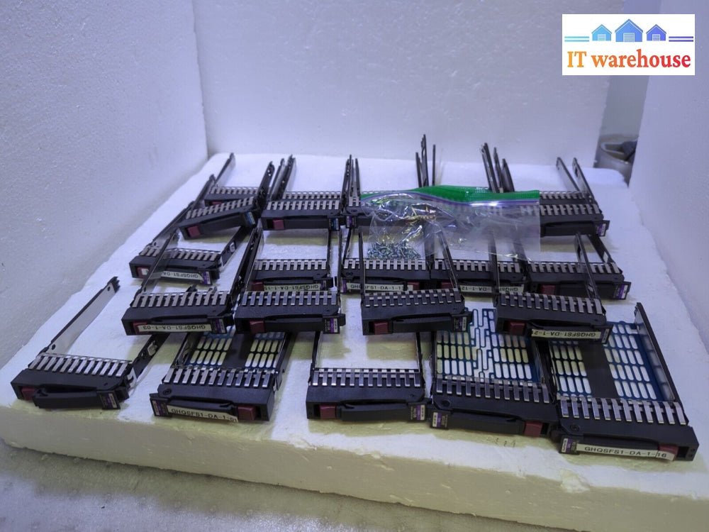 - 24X Hp 2.5’ Sas Sata G5 G6 G7 Server Hard Drive Caddy W/Screws 627195 606020