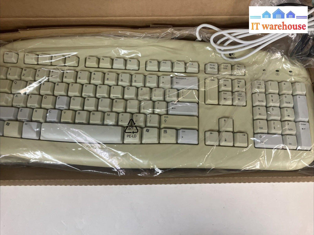 (New) Logitech Delux V-Su61 Ps/2 Querty Keyboard P/N:867445-0403 With Mouse ~