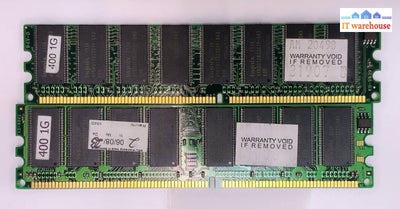 2Gb = 2X 1Gb Desktop 400Mhz Pc3200 (Ddr-400) Ram Memory