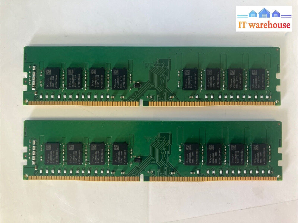 (2X 16Gb) Sk Hynix 2Rx8 Pc4-3200Aa Pc4-25600 Desktop Dimm Ram Hma82Gu6Djr8N-Xn ~