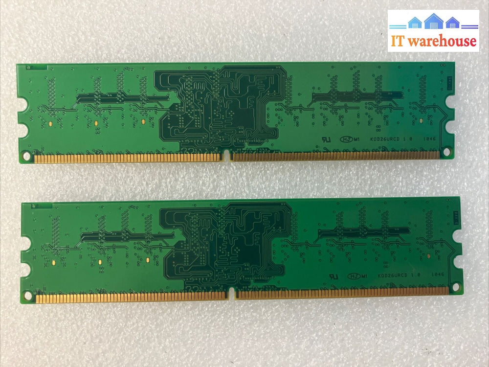 ~ (2X 1Gb) Corsair Vs1Gb667D2 Pc2-5300 Ddr2-667 Desktop Dimm Ram Memory 10514330