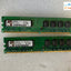 ~ (2X 1Gb) Kingston Kvr 1Gb Kvr667D2N5/1G Ddr2-667 Pc2-5300 Desktop Memory Ram