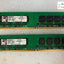 ~ (2X 1Gb) Kingston Kvr Kvr667D2N5/1G Pc2-5300 Ddr2-667 Desktop Dimm Memory Ram