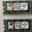 (2X 1Gb) Kingston Kvr400X64C3A 9905193 Pc-2700 Ddr-333 184Pin Desktop Dimm Ram ~