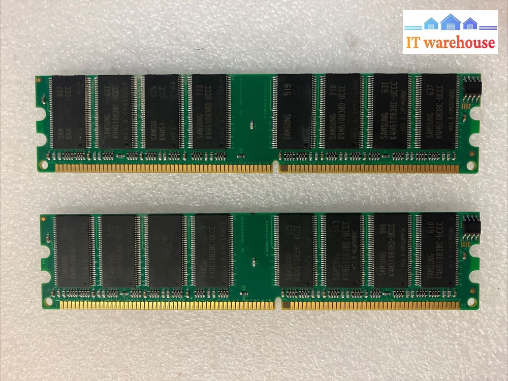 (2X 1Gb) Mushkin Essentials 991373 Ddr-400 Pc-3200 Desktop Dimm Memory Ram ~