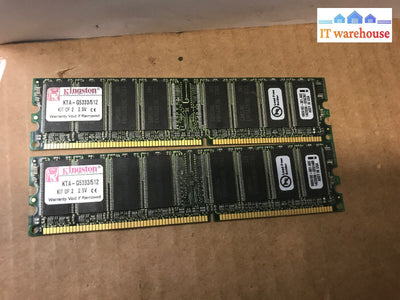 2X 256Mb Apple/ Kingston Kta-G5333/512 Ddr Pc-2700 Non Ecc 333Mhz Ram Memory