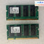 (2X 256Mb) Samsung Ddr-266 Pc2100 (Total 512Mb) So-Dimm Laptop Ram M470L3224Dt0~