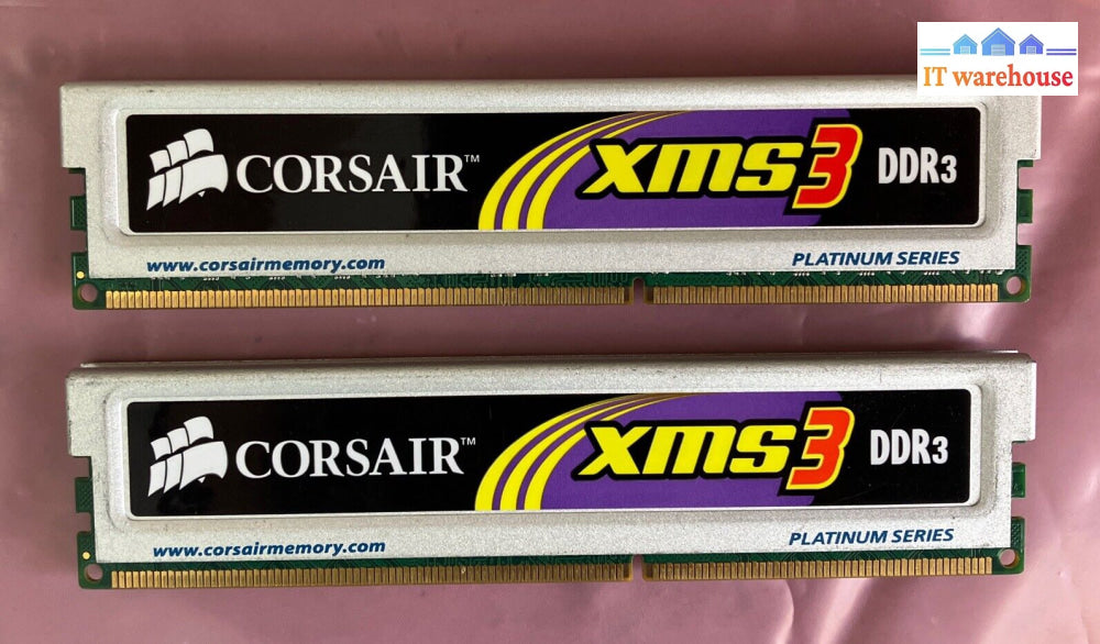 (2X 2Gb) Corsair Cm3X2G1333C9 Platinum Pc3-10600 Ddr3-1333 Xms3 Dimm Memory ~