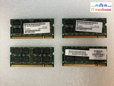 2X 2Gb Hynix Pc2-6400S Pc2-6400 Ddr2 800 Sodimm Laptop Memory Ram~