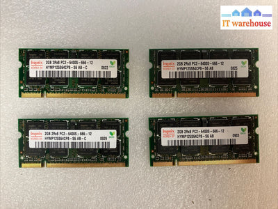 2X 2Gb Hynix Pc2-6400S Pc2-6400 Ddr2 800 Sodimm Laptop Memory Ram~