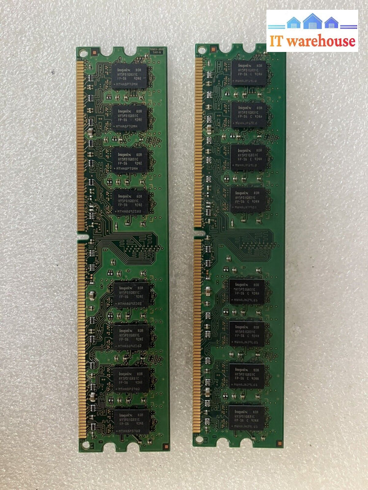 ~ (2X 2Gb) Hynix Pc2-6400U Hymp125U64Cp8-S6 Ab Memory Sdram