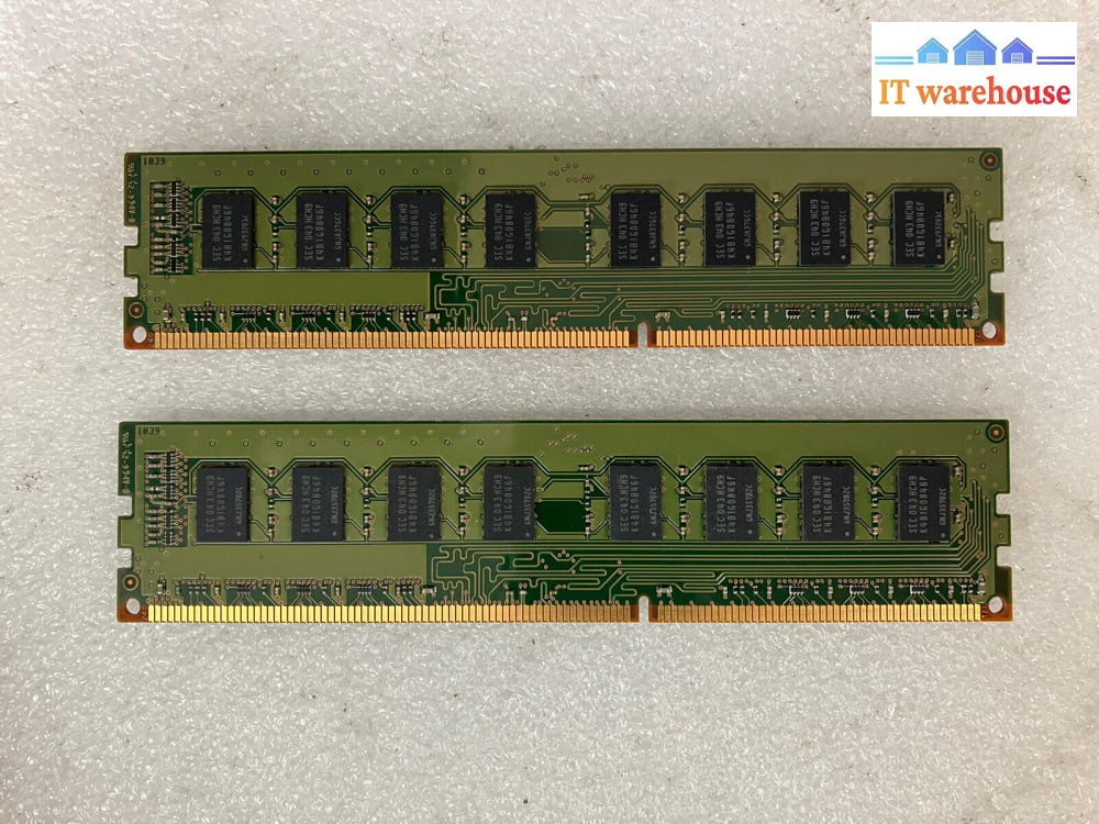 ~ (2X 2Gb) Samsung 2Rx8 Pc3-10600U -09-10-B0 M378B5673Fh0 -Ch9 Desktop Memory