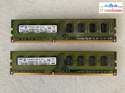 ~ (2X 2Gb) Samsung 2Rx8 Pc3-10600U -09-10-B0 M378B5673Fh0 -Ch9 Desktop Memory