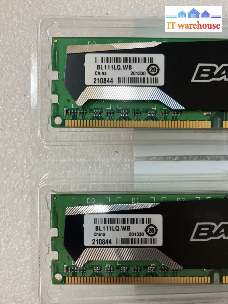 (2X 4Gb) Crucial Ballistix Sport Bls4G3D1609Ds1S00 Pc3-12800 Ddr3-1600 Dimm Ram~