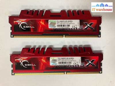 (2X 4Gb) G.skill Ripjaws X F3-12800Cl9D-8Gbxl Pc3-12800 Ddr3-1600 Gaming Ram ~