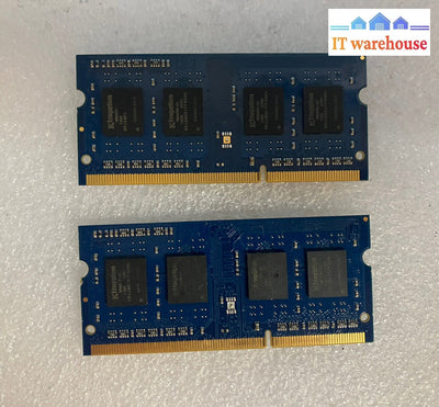 ~(2X 4Gb) Kingston 1Rx8 Pc3L-12800S Ddr3-1600 Laptop Sodimm Ram Hp16D3Ls1Kfg /4G