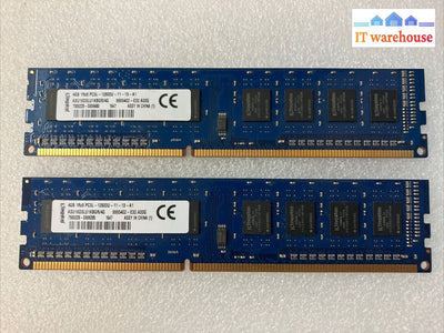 ~ (2X 4Gb) Kingston Asu16D3Lu1Kbgr Pc3L-12800U Ddr3L-1600 Pc Memory Desktop Ram