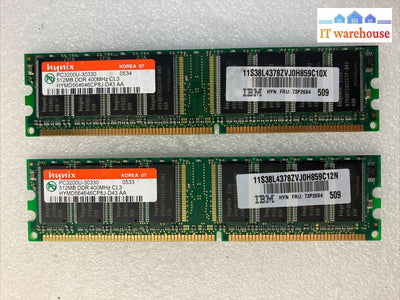 (2X 512Mb) Hynix Hymd564646Cp8J Pc-3200U Ddr-400 Dimm Memory Desktop Ddr1 Ram ~