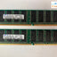 (2X 512Mb) Samsung M368L6523Cus-Ccc Ddr-400 Pc-3200 Cl3 Dimm Desktop Memory ~