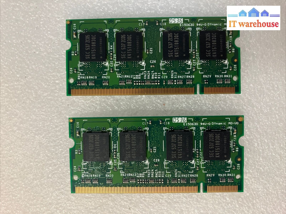 ~ (2X 512Mb) Transcend Ddr2-533 Pc2-4200 Laptop Memory So-Dimm Ram