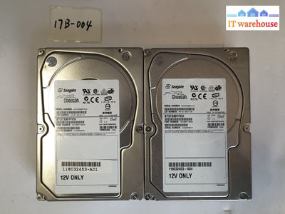 - 2X 73Gb Dell Seagate St373307Fcv 9V3007 40P Fibre Channel 10K Hard Drive @@