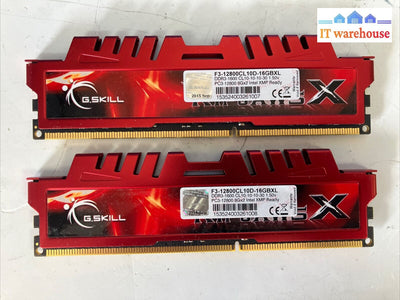 (2X 8Gb) G.skill Ripjaws X Ddr3-1600 Pc3-12800 F3-12800Cl10D-16Gbxl Gaming Ram ~