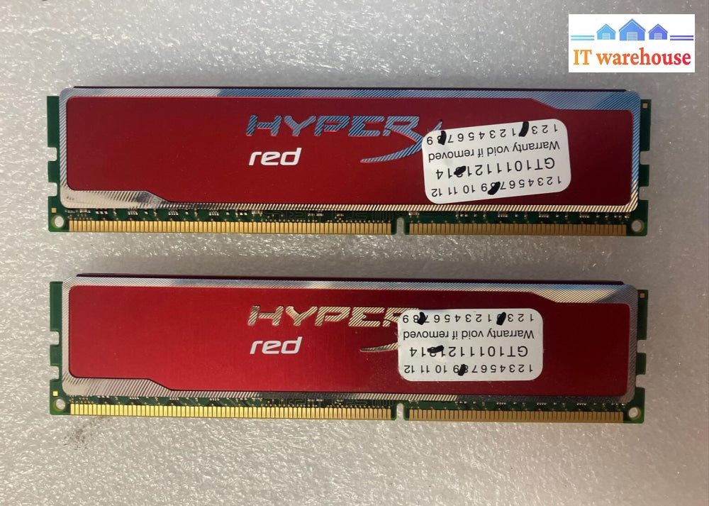 (2X 8Gb) Kingston Hyperx Ddr3-12800 Pc3-1600 Desktop Gaming Ram Khx16C10B1Rk2 ~