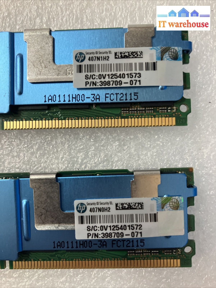 (2X 8Gb) Micron Mt36Htf1G72Fz Pc2-5300F Ddr2-667 Dimm Ecc Server Memory 398709 ~