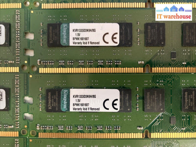 (2X 8Gb) Two Kingston 2Rx8 Ddr3-1333 Pc3-10600 Cl9 Dimm Memory Kvr1333D3N9H/8G ~