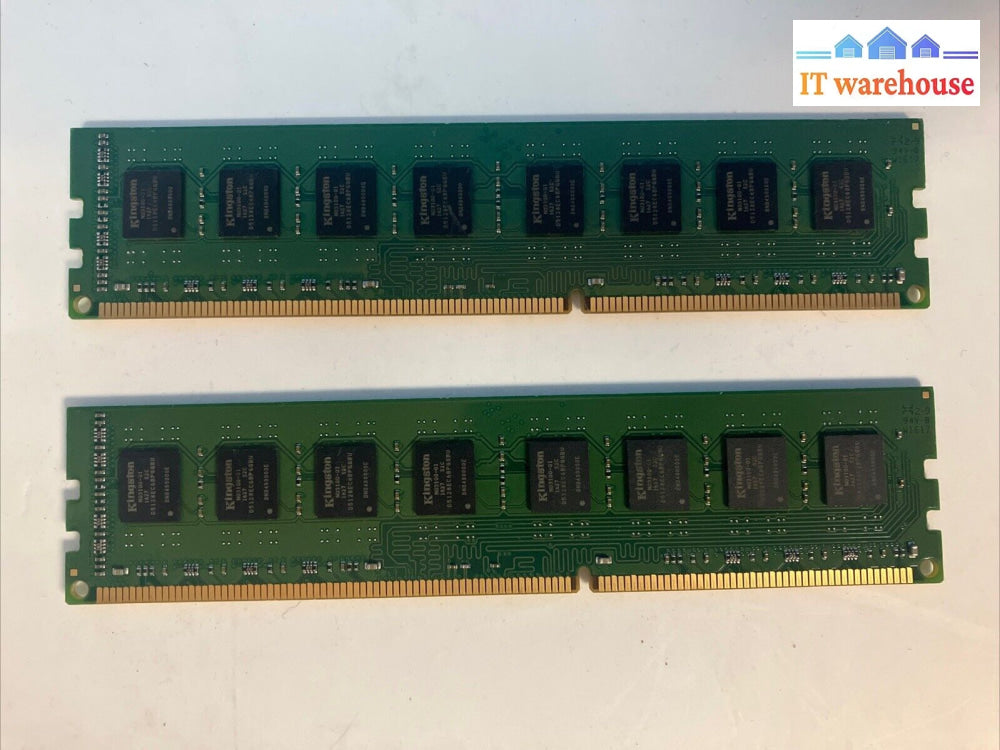 (2X 8Gb) Two Kingston 2Rx8 Ddr3-1333 Pc3-10600 Cl9 Dimm Memory Kvr1333D3N9H/8G ~