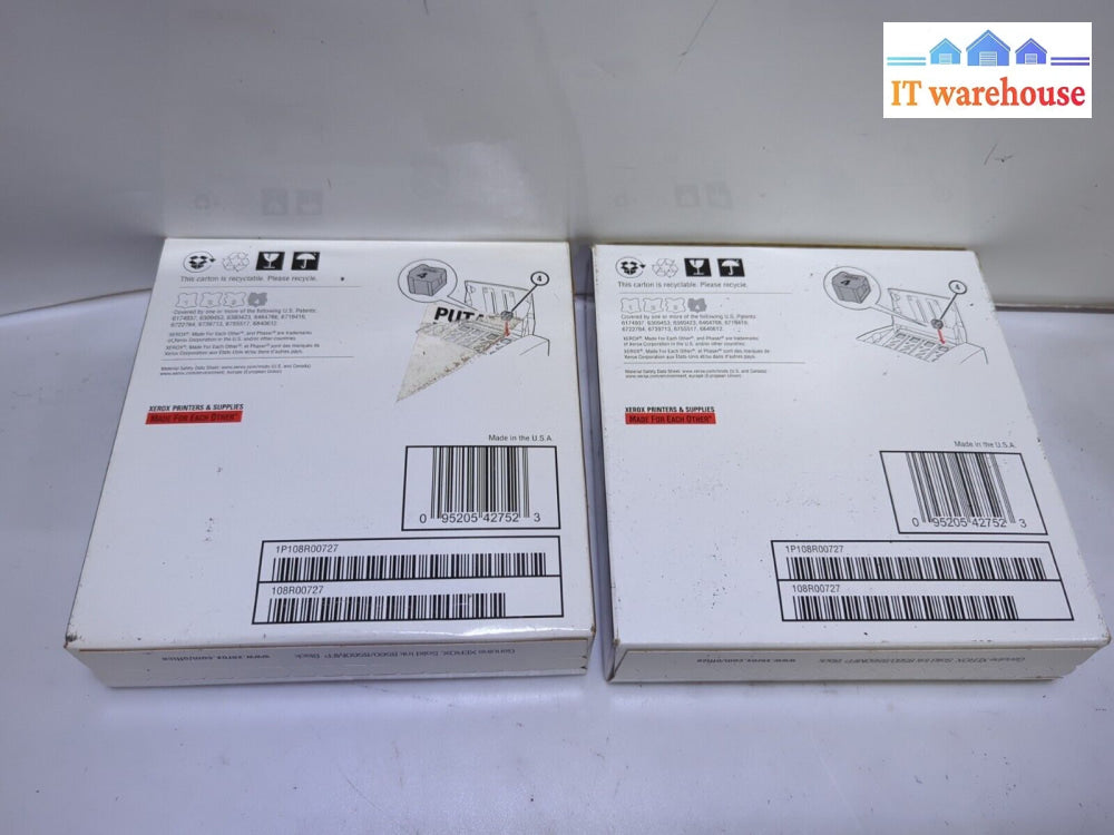 - 2X Box (6X2) Genuine Xerox 8560/8560Mfp Black Meter Solid Ink