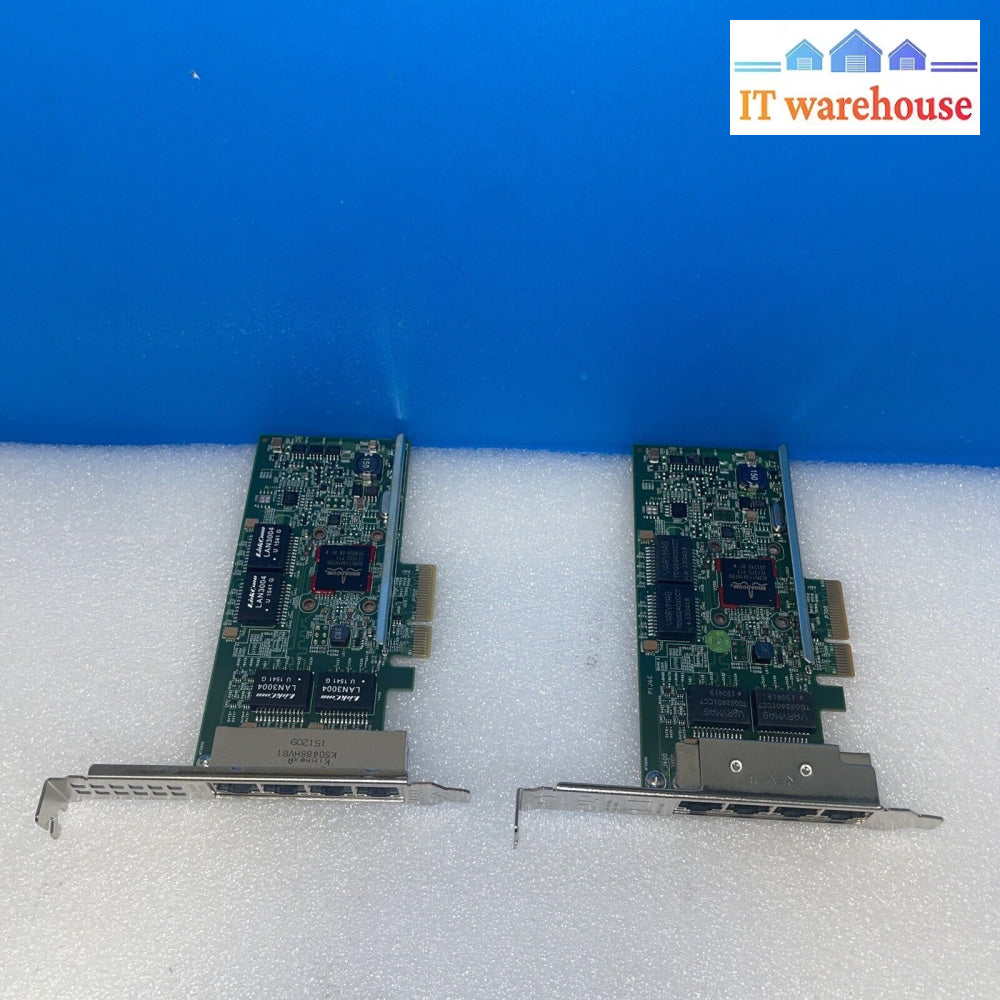 2X Dell Hy7Rm Broadcom Bcm95719 Quad Port Pcie Full Height Network Ethernet Card